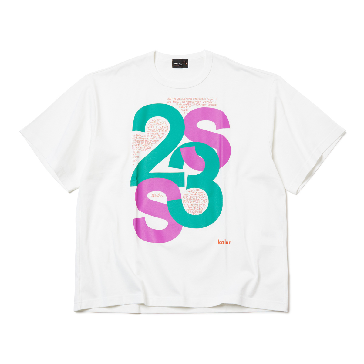 kolor 23ss Tシャツ - Tシャツ/カットソー(半袖/袖なし)